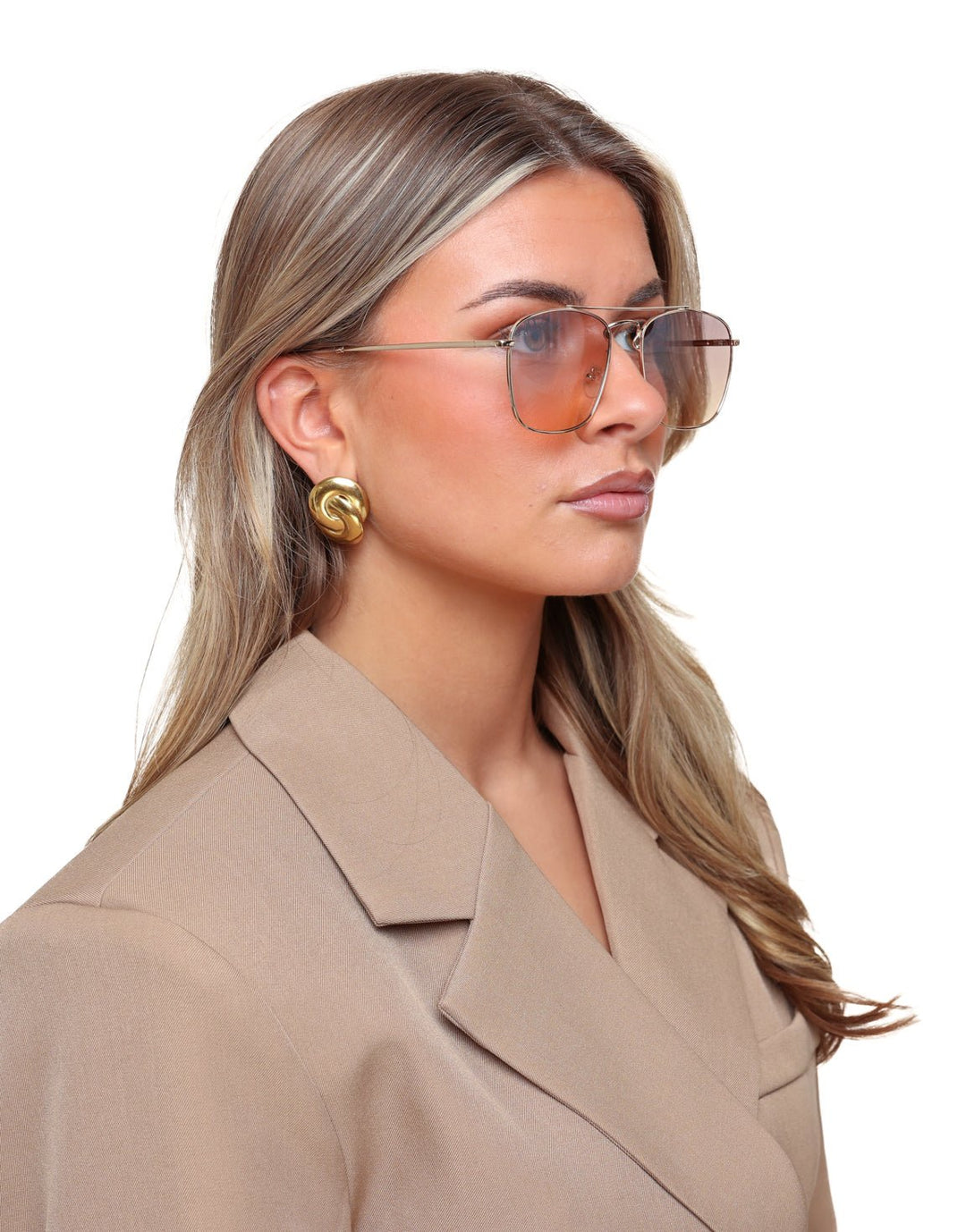 Brown Golden Frame - Sunglasses