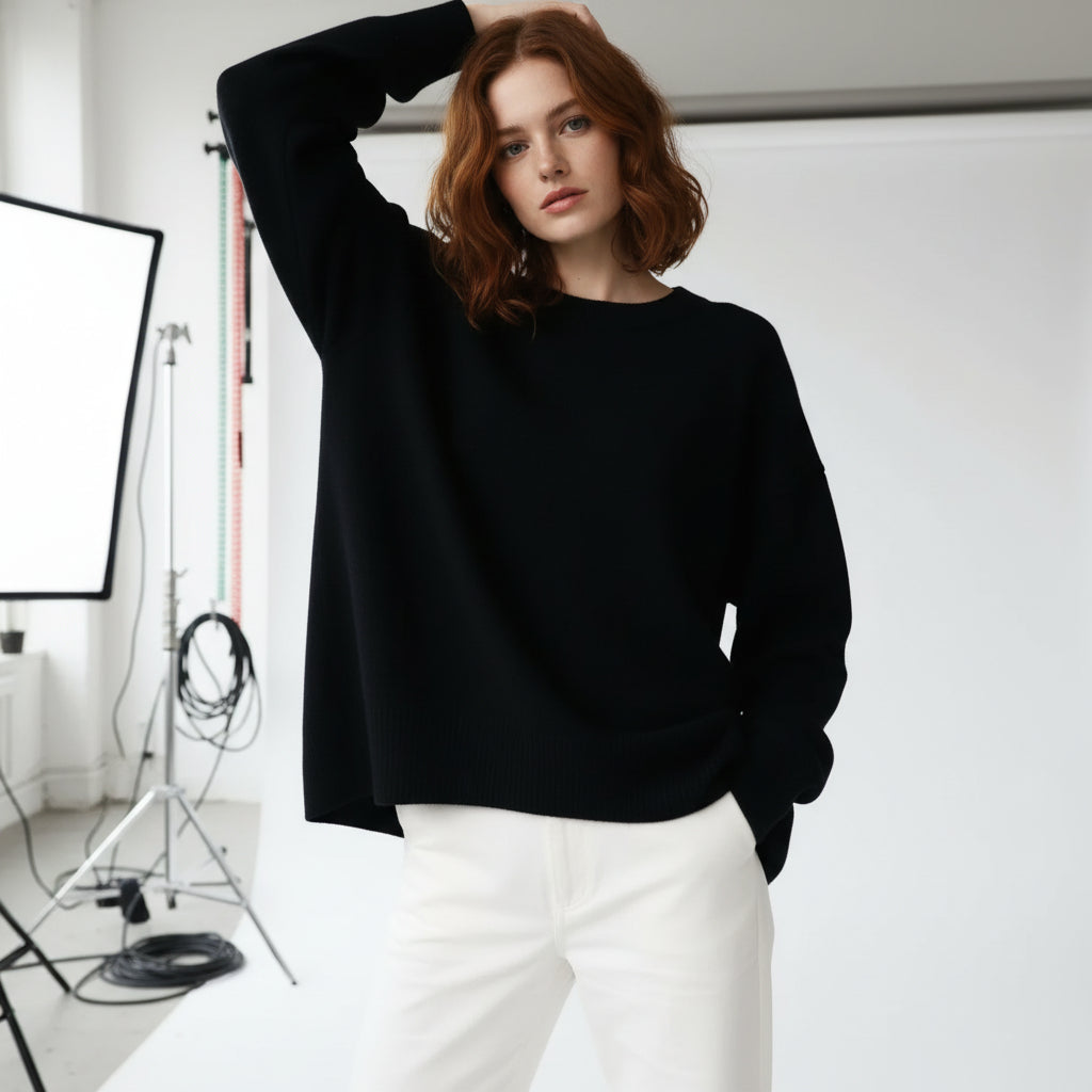 Plush Oversized Knit Sweater