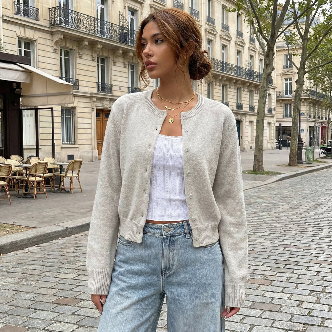 Cloud Soft Button-Up Knit Cardigan