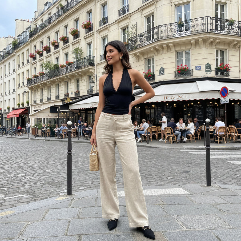 Romantic Lace Top - black