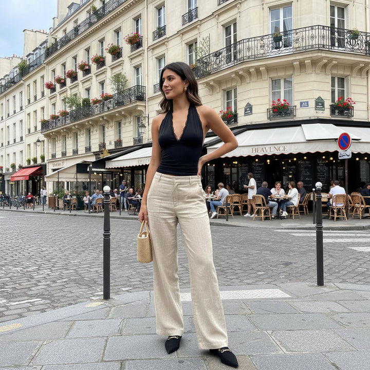 Romantic Lace Top - black