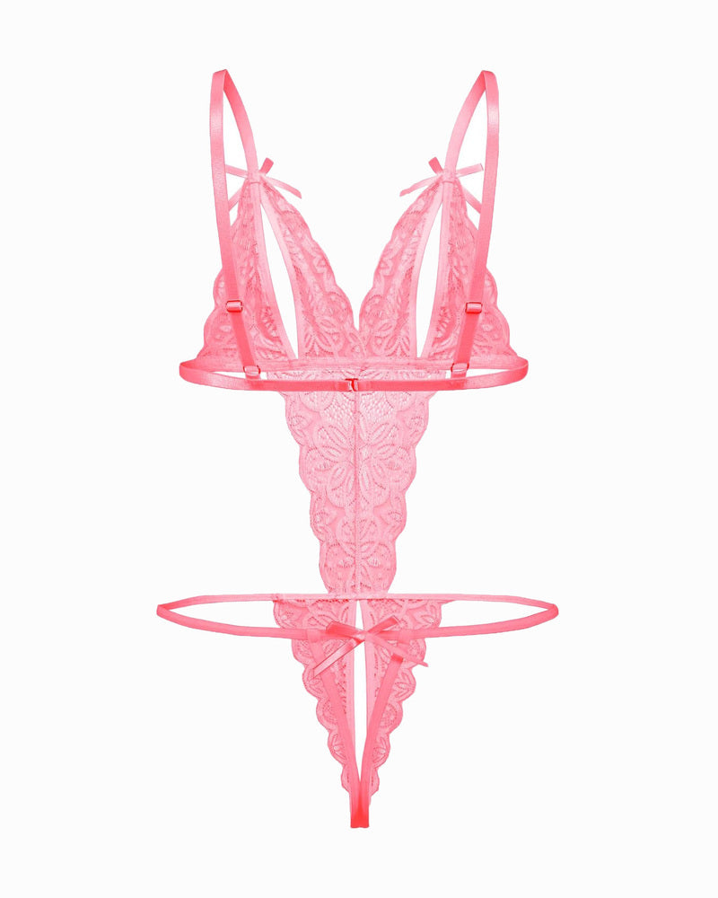 Aurivienne – Lace Deep V Teddy