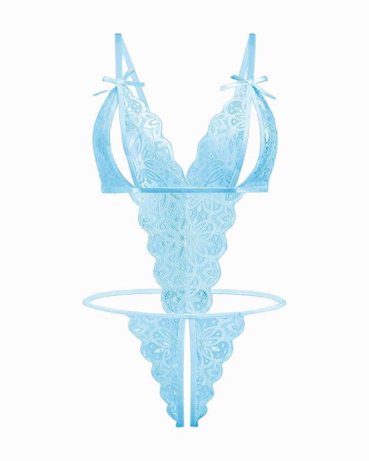 Aurivienne – Lace Deep V Teddy