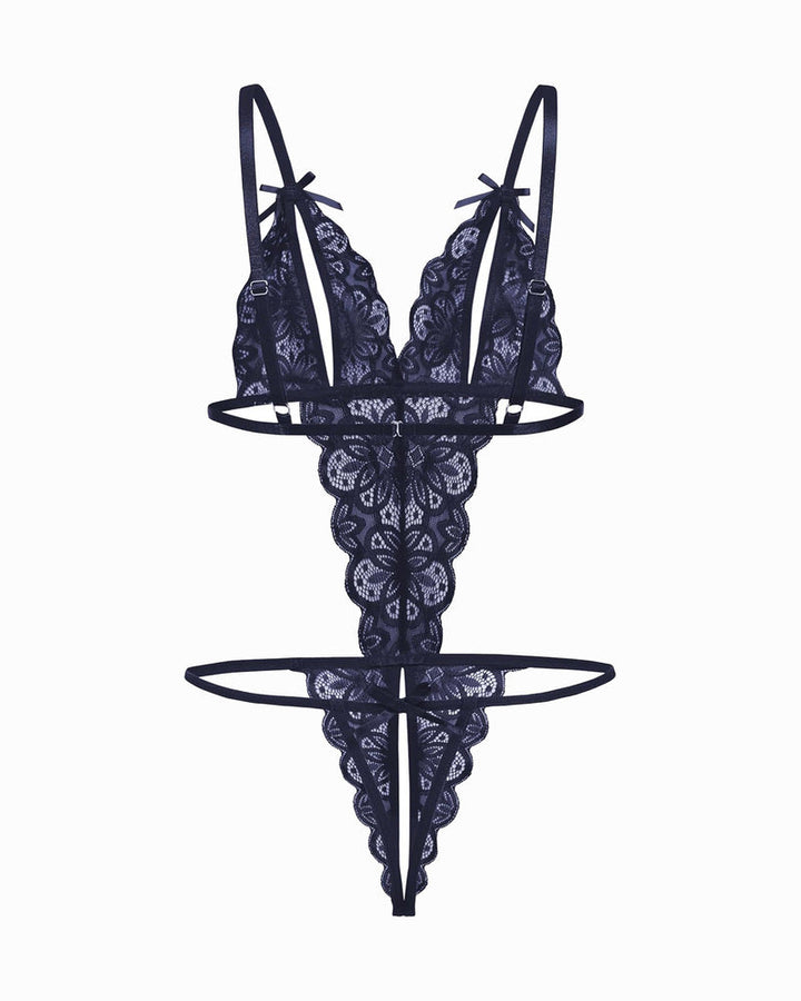 Aurivienne – Lace Deep V Teddy