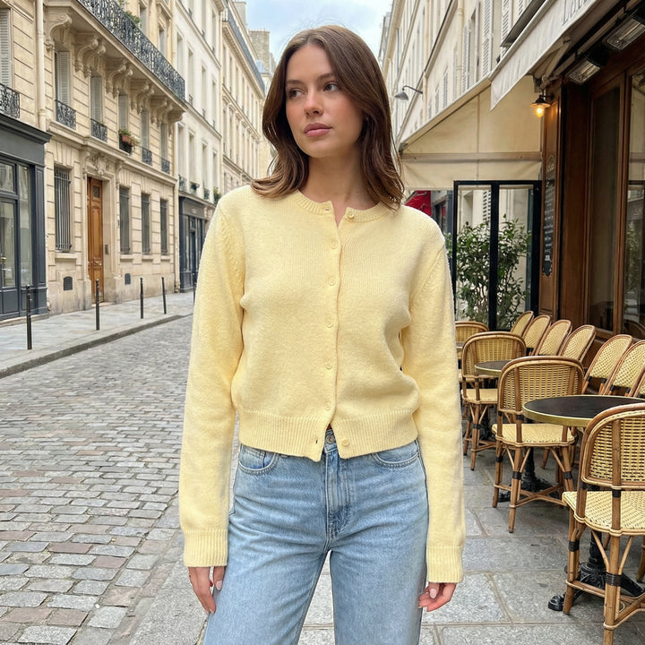 Cloud Soft Button-Up Knit Cardigan