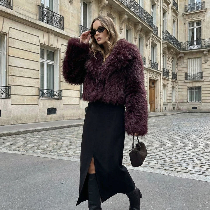 Midnight Faux Fur Jacket