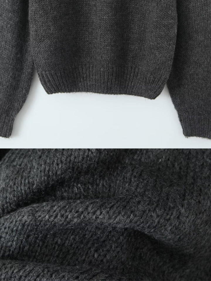 Rue Montmartre Off-Shoulder Knit Sweater