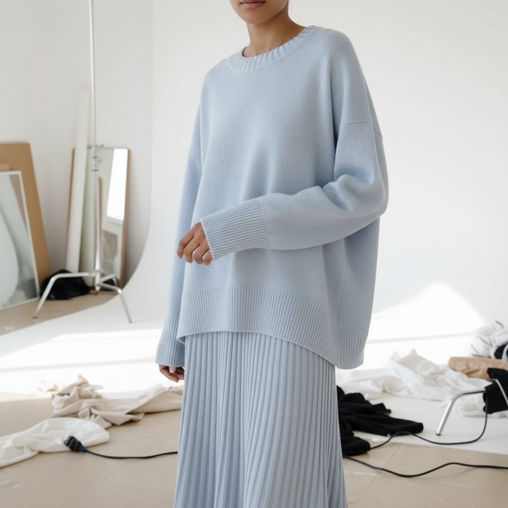 Plush Oversized Knit Sweater