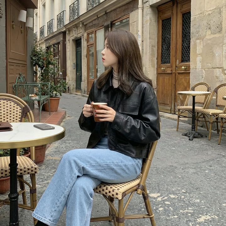 Metro Edge Faux Leather Jacket