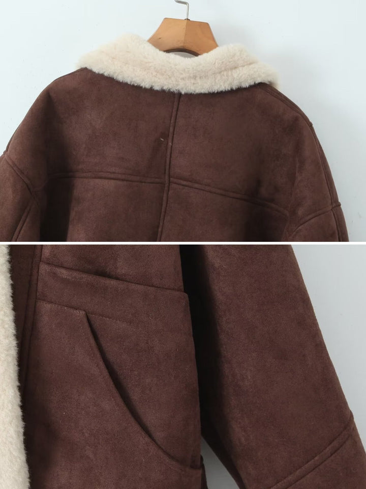 Elowyn Shearling Wrap Jacket