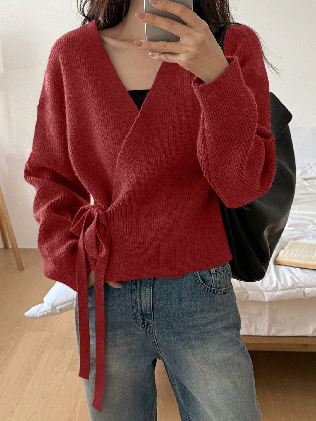 Cocoa Wrap Knit Jumper