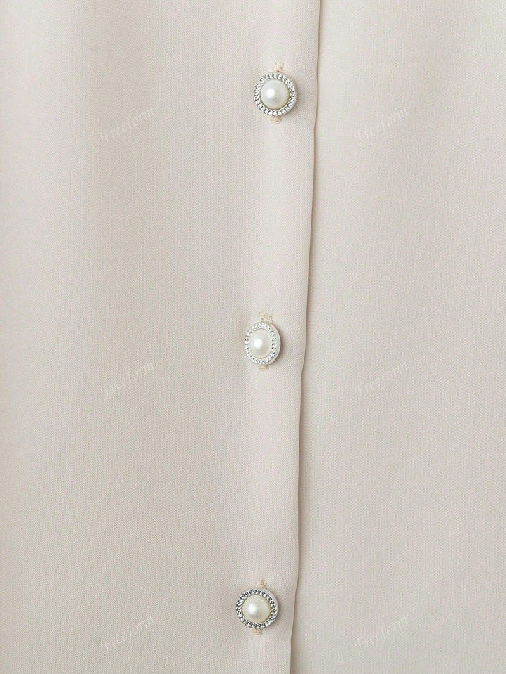 Plus Size V Neck Blouse Loose Casual Elegant Chic Daily Wear