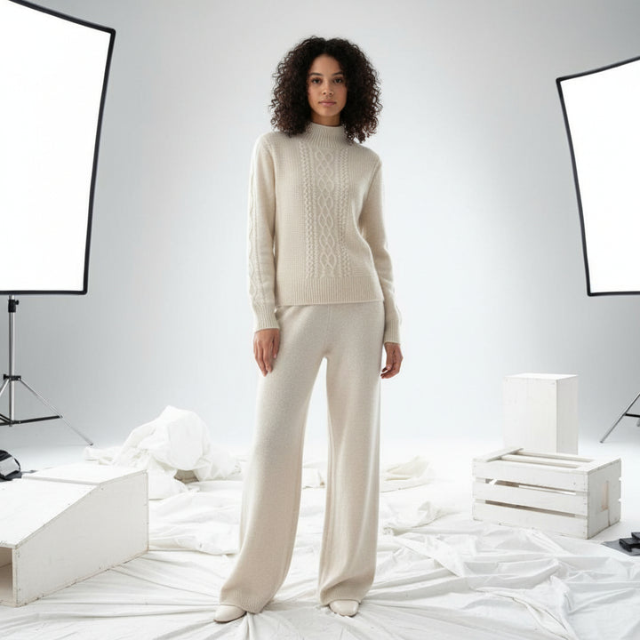 Blush Haven Cable Knit