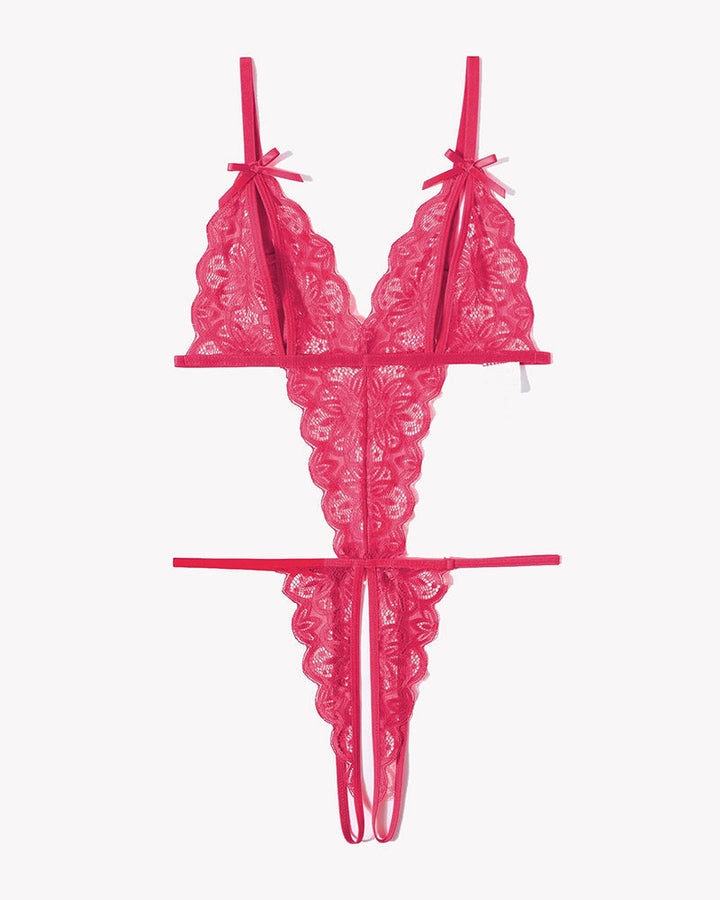 Aurivienne – Lace Deep V Teddy