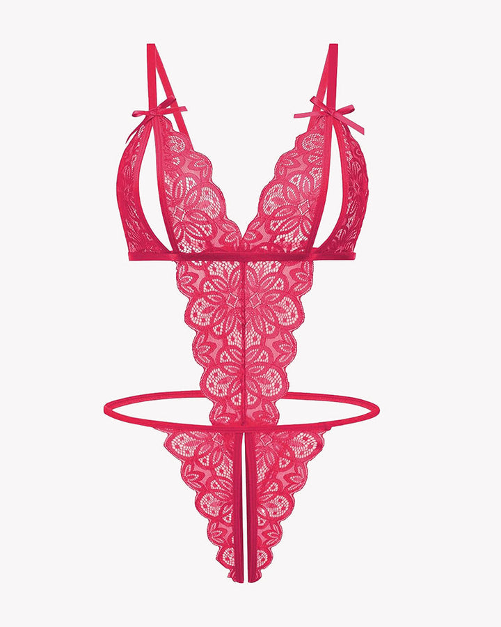 Aurivienne – Lace Deep V Teddy