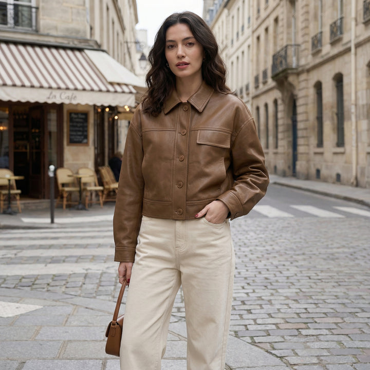 Metro Edge Faux Leather Jacket