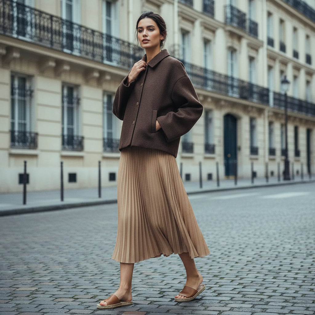 Oversized Wool Blend Jacket