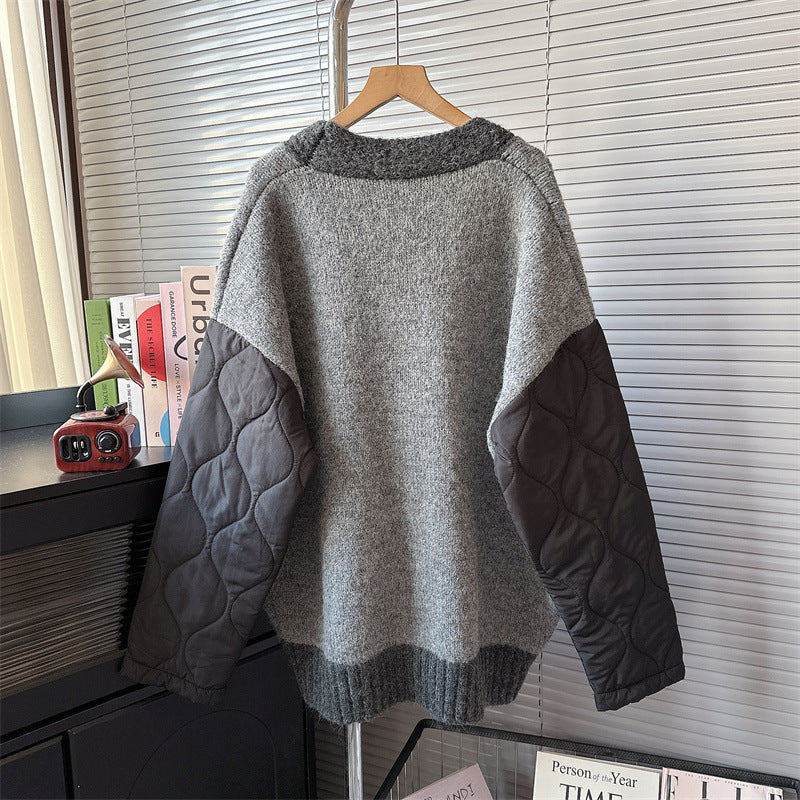 Rusthaven Mixed Media Cardigan