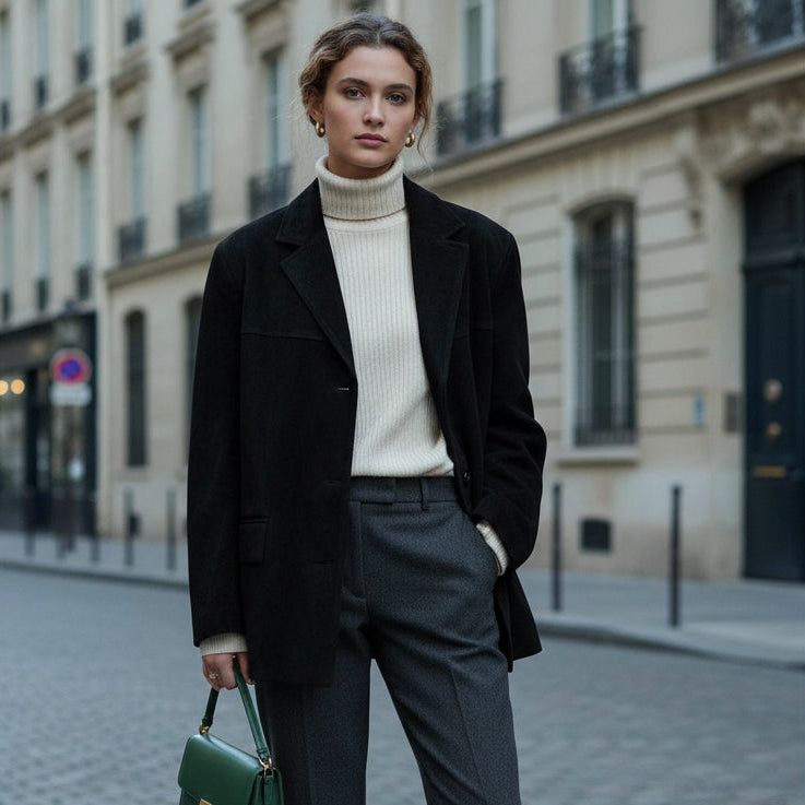 Suede Effect Button Jacket