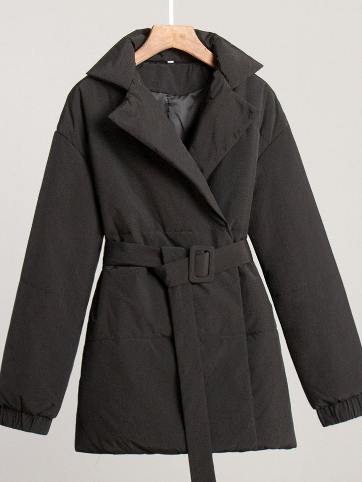 Cloudbound Belted Puffer Jacket