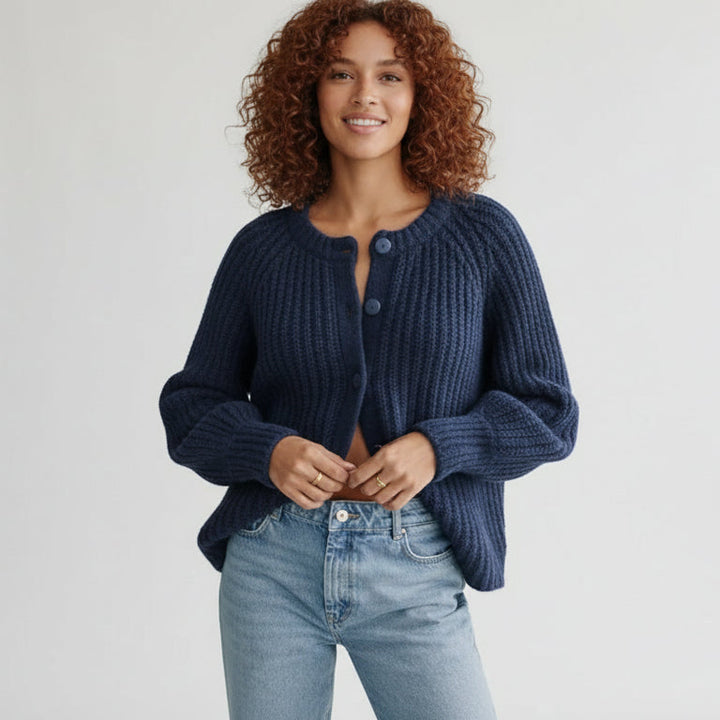 Soft Button Knit Cardigan