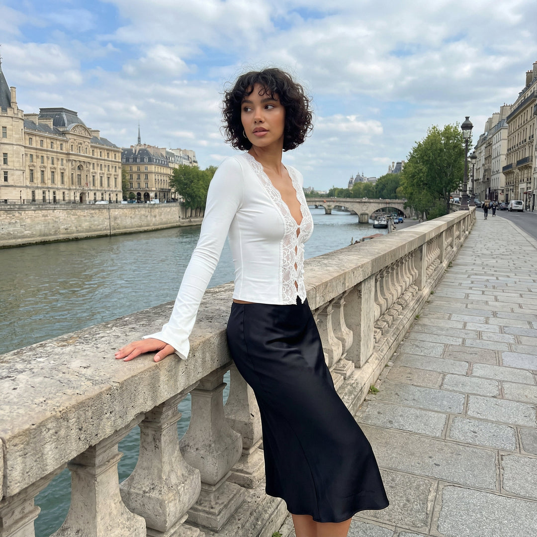 Pure Lace Top - White