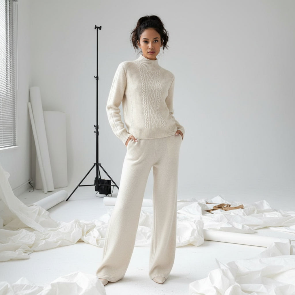 Blush Haven Cable Knit