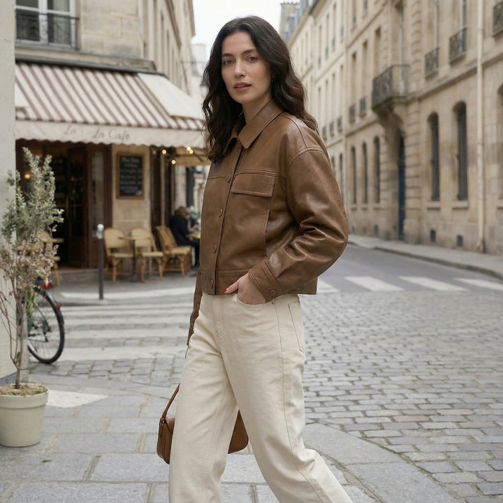 Metro Edge Faux Leather Jacket