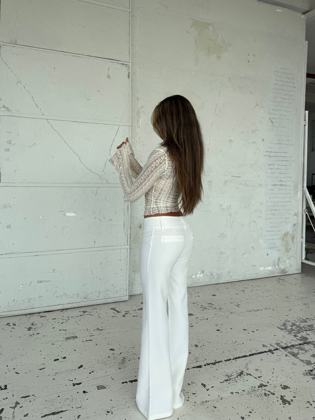 Lyra lace top - vintage cream