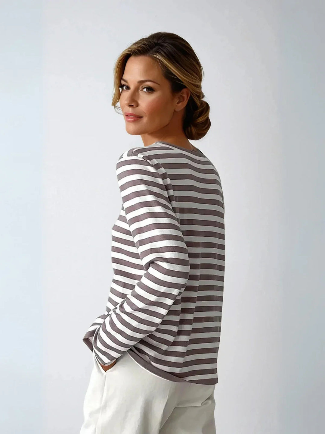 Everyday Parisian Stripe Crewneck Tee
