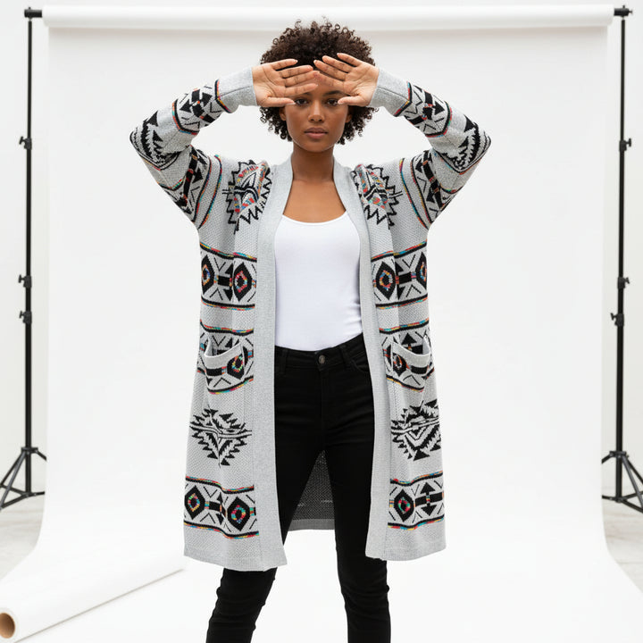Southwest Longline Knit Cardigan