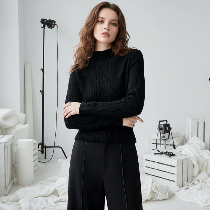 Blush Haven Cable Knit