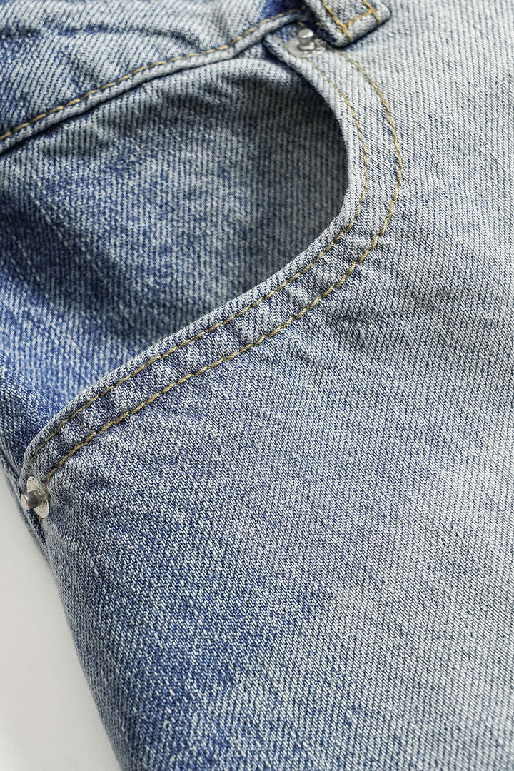 Luxe Fade-Wash Wide-Leg Jeans