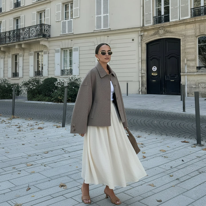 Oversized Wool Blend Jacket