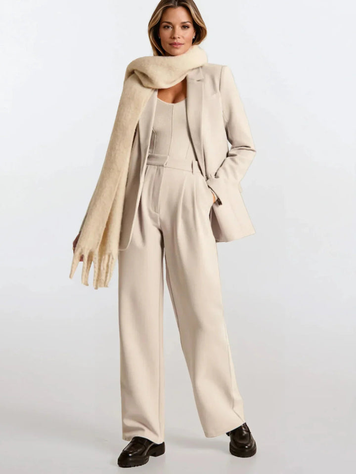 High Waist Wide-leg Casual Pants