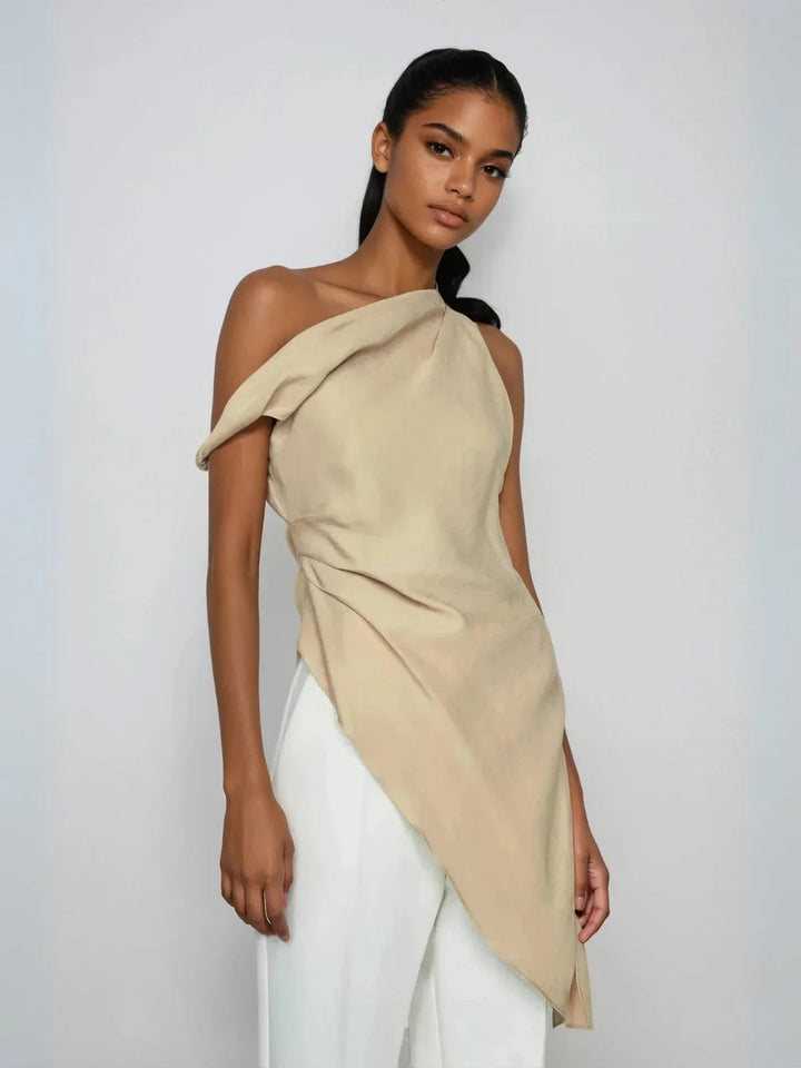 Minimal Grace Asymmetrical Blouse
