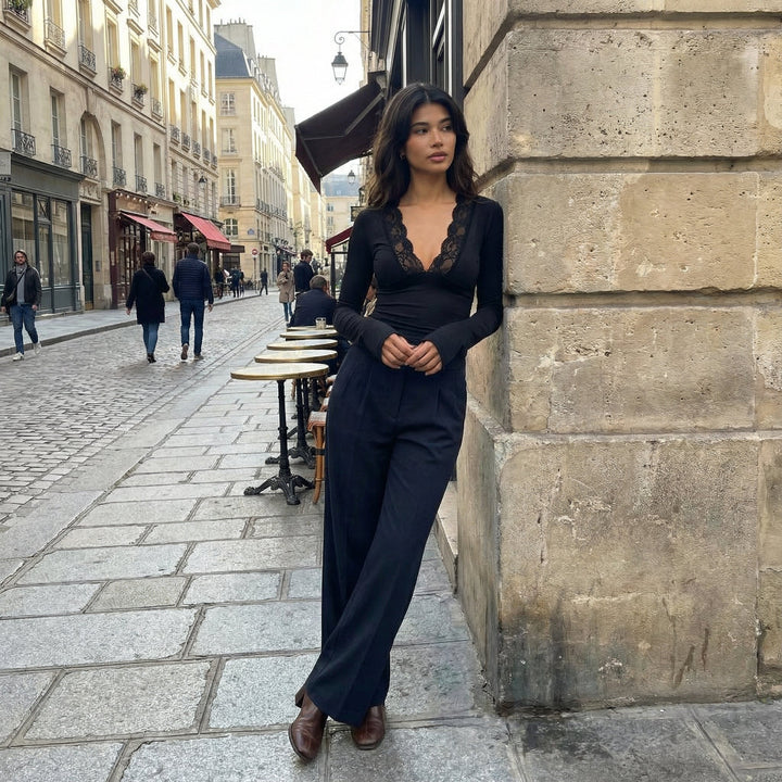 Sublime Lace Top - black