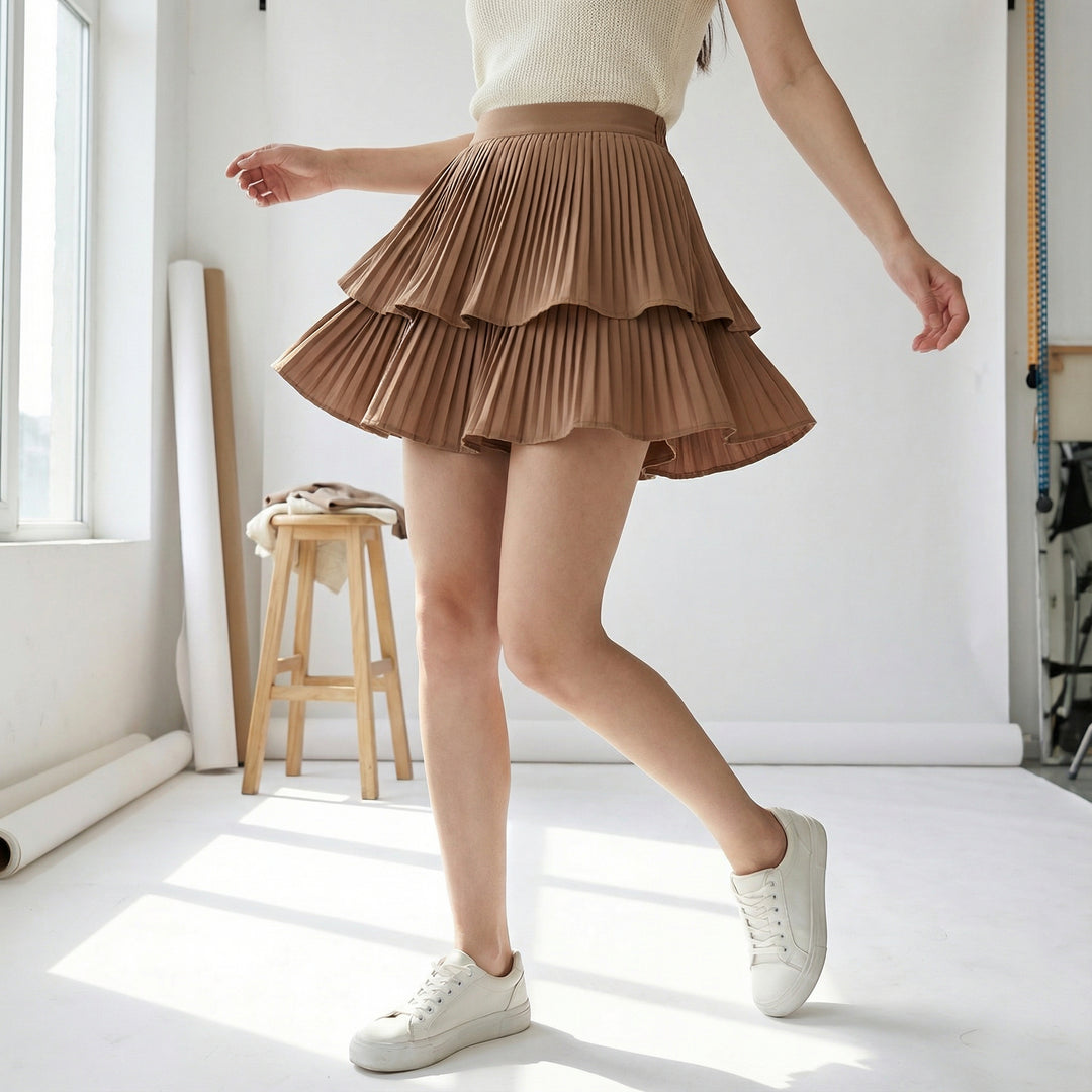 Pleated Skort
