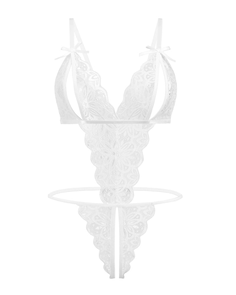 Aurivienne – Lace Deep V Teddy