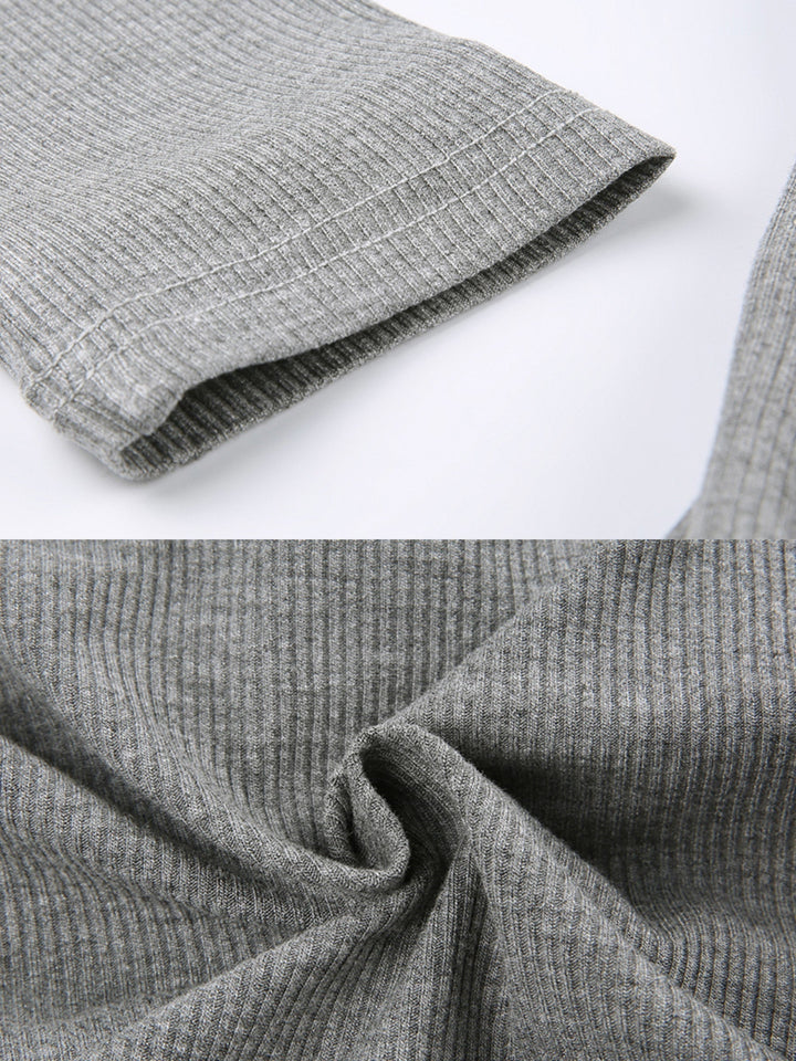 Rhea Contrast Button Knit Top