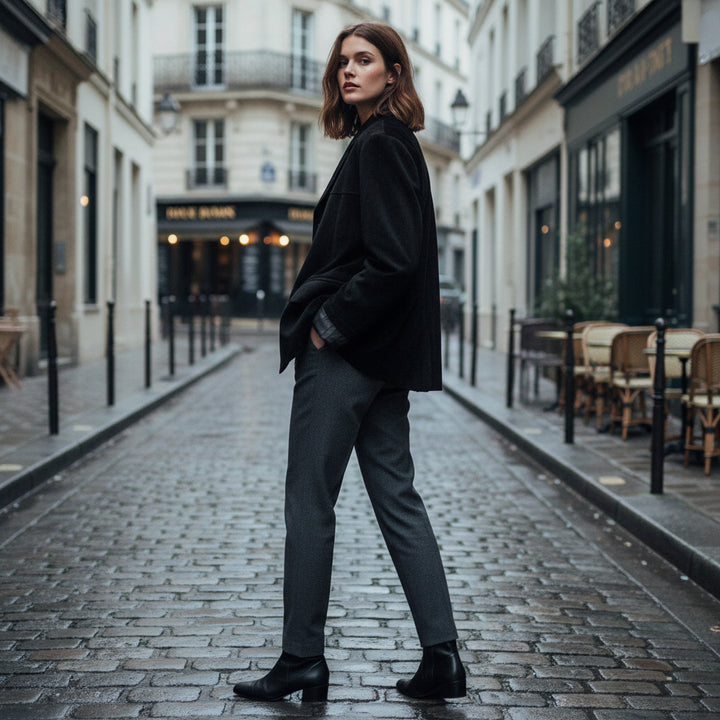 Suede Effect Button Jacket