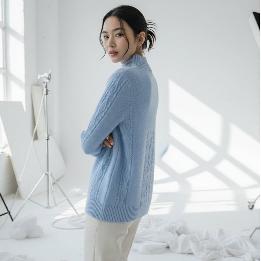 Blush Haven Cable Knit