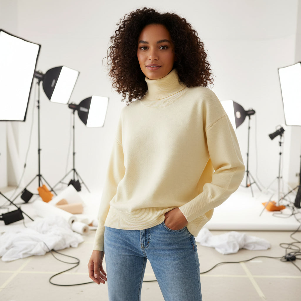 Oversized Turtleneck Sweater