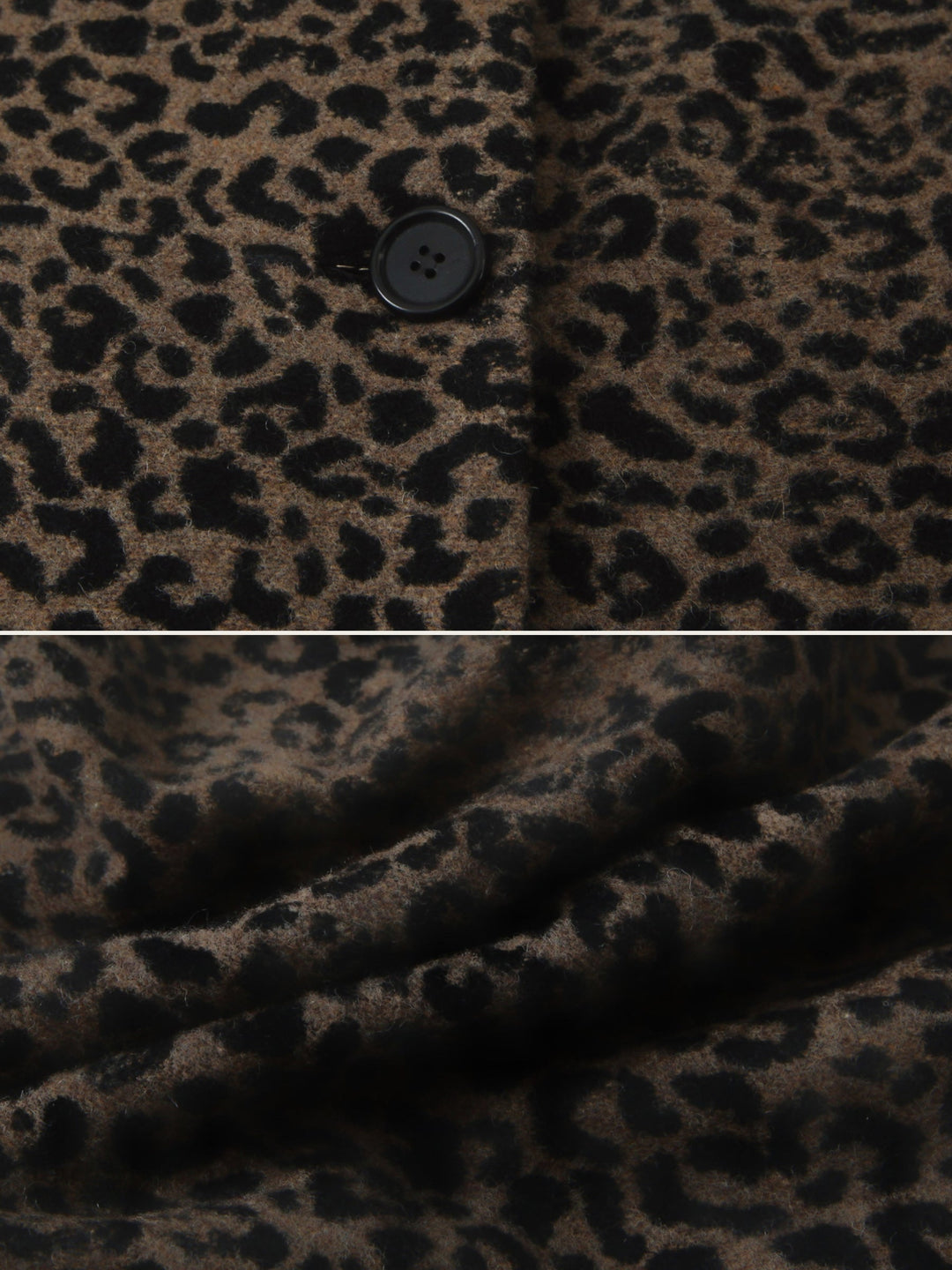 Savara Longline Leopard Coat