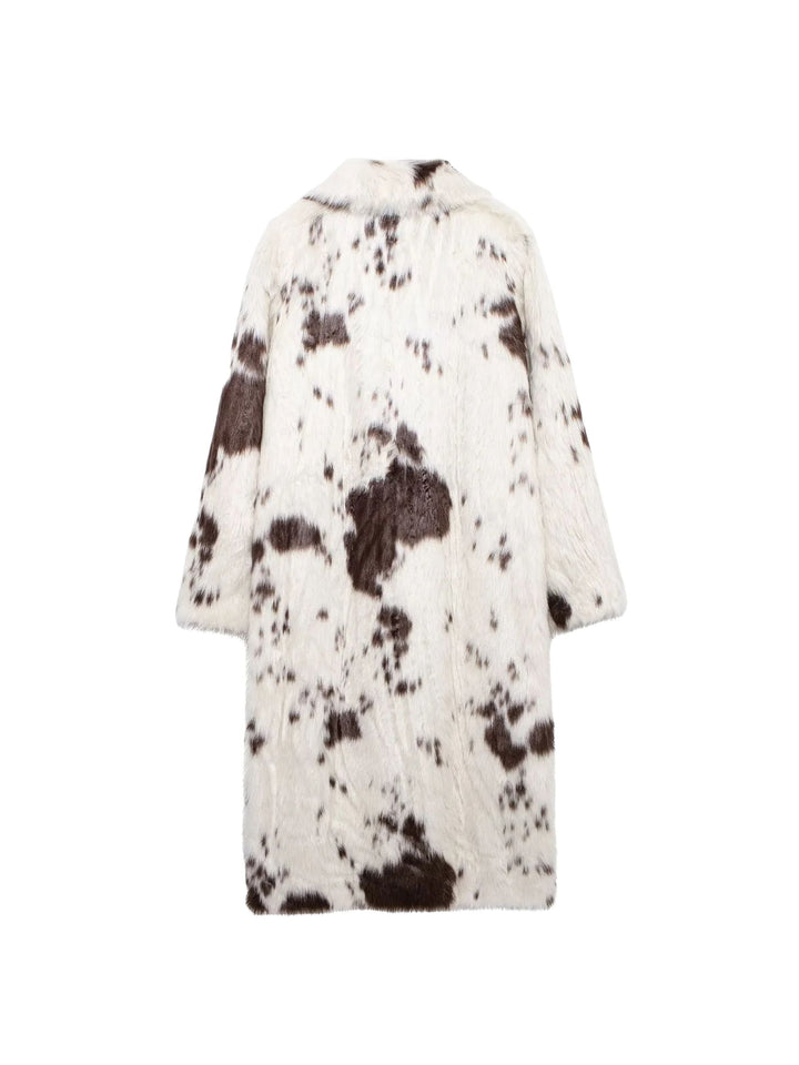 Dallas Faux Fur Cow Print Coat