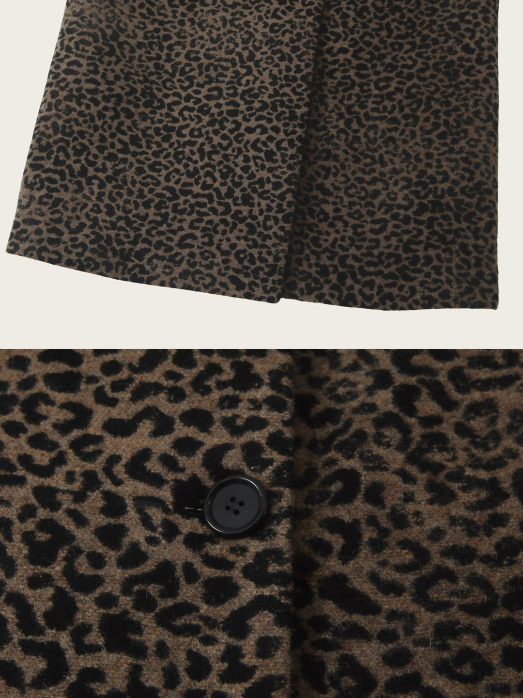 Savara Longline Leopard Coat