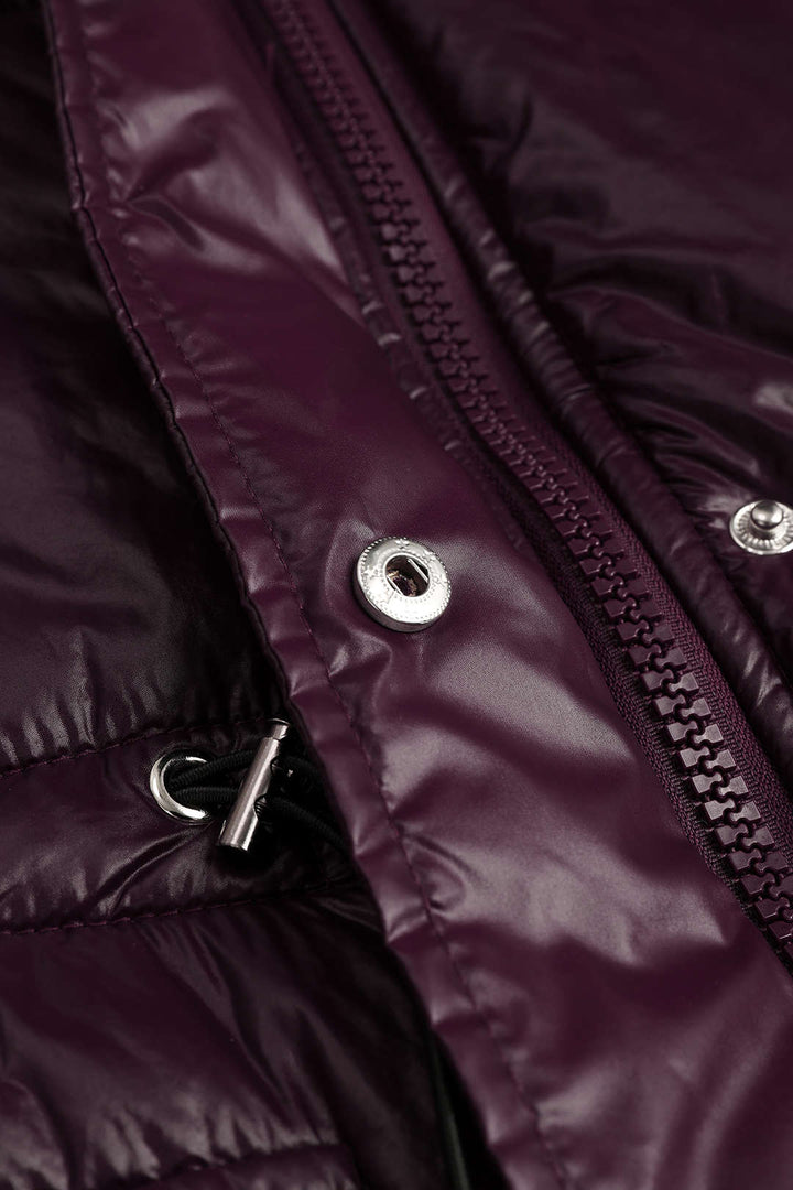 Glacier Luxe High-Shine Puffer Coat