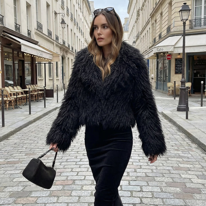 Midnight Faux Fur Jacket