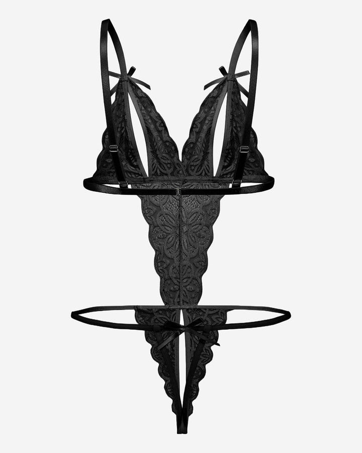 Aurivienne – Lace Deep V Teddy