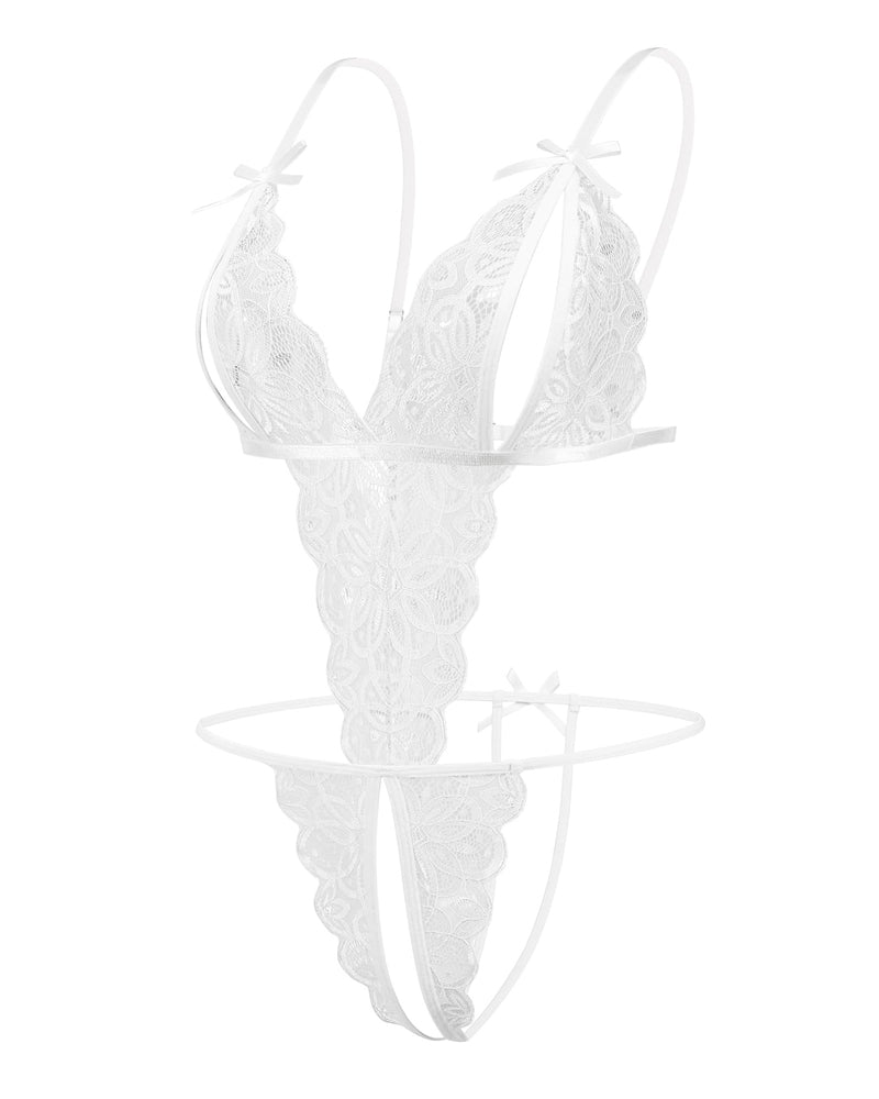 Aurivienne – Lace Deep V Teddy
